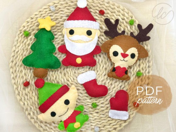 Download Christmas Bundles Felt Sewing Pattern - Felt Collection