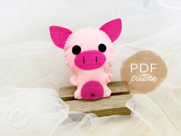 Download Little Piggie Felt Sewing Pattern - Felt Collection