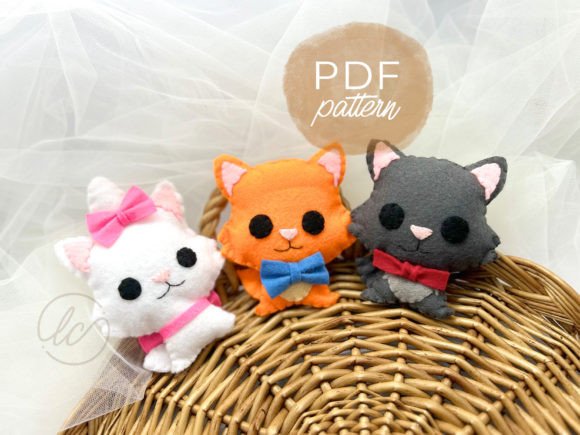 Download 3 Little Kittens Felt Sewing Pattern - Felt Collection