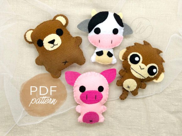 Download Animal 2.0 Bundles Felt Sewing Pattern - Felt Collection