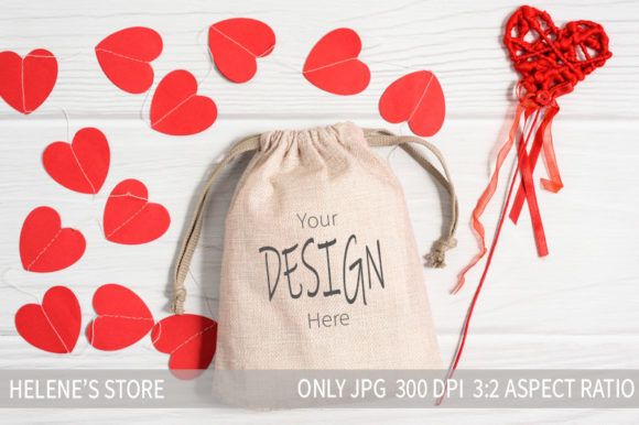 Download Valentines Day Gift Bag Sack Mockup - Valentines day gift Collection