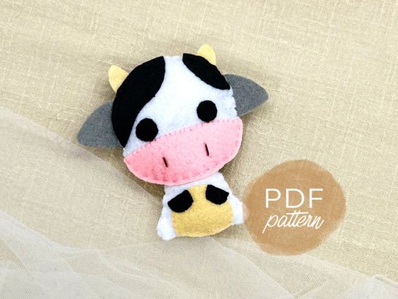 Download Little Cowwie Moo Felt Sewing Pattern - Felt Collection