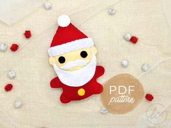 Download Little Santa Felt Sewing Pattern - Felt Collection